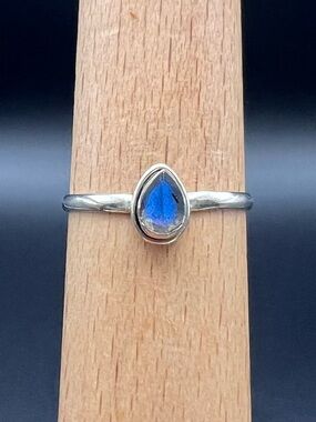 Sterling Silver Blue Moonstone Ring